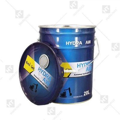 Pail tal-metall vojt b'Għatu tal-Fjura